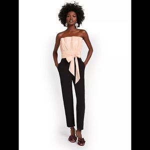BRAND NEW WITH TAGS- Pleated Bow-Front Jumpsuit